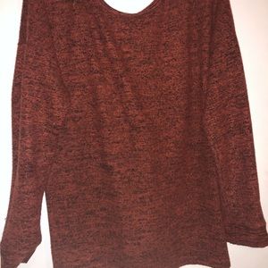 Rust fall holiday sweater